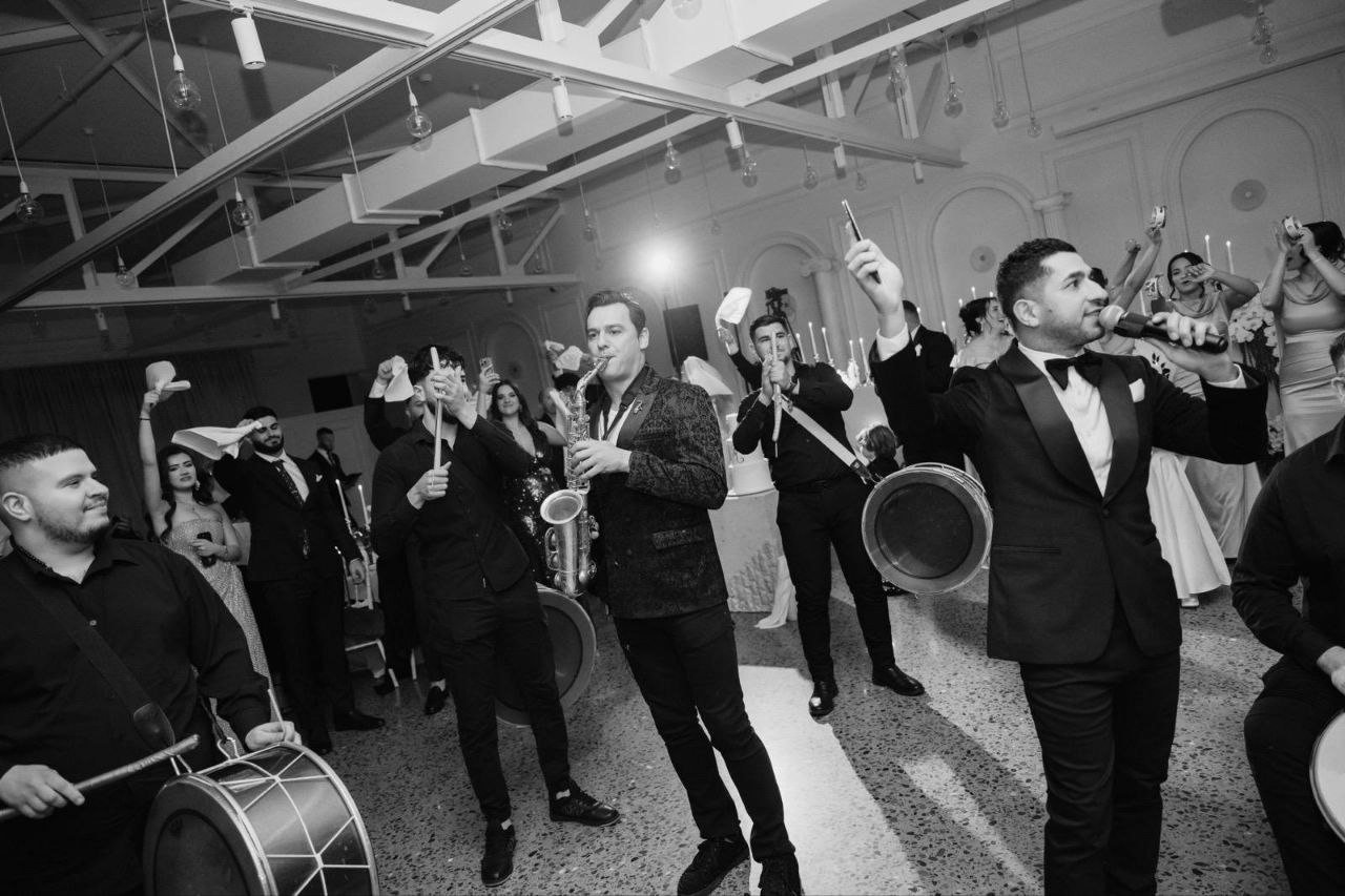 Orget Sax live with a full band at a Sydney event